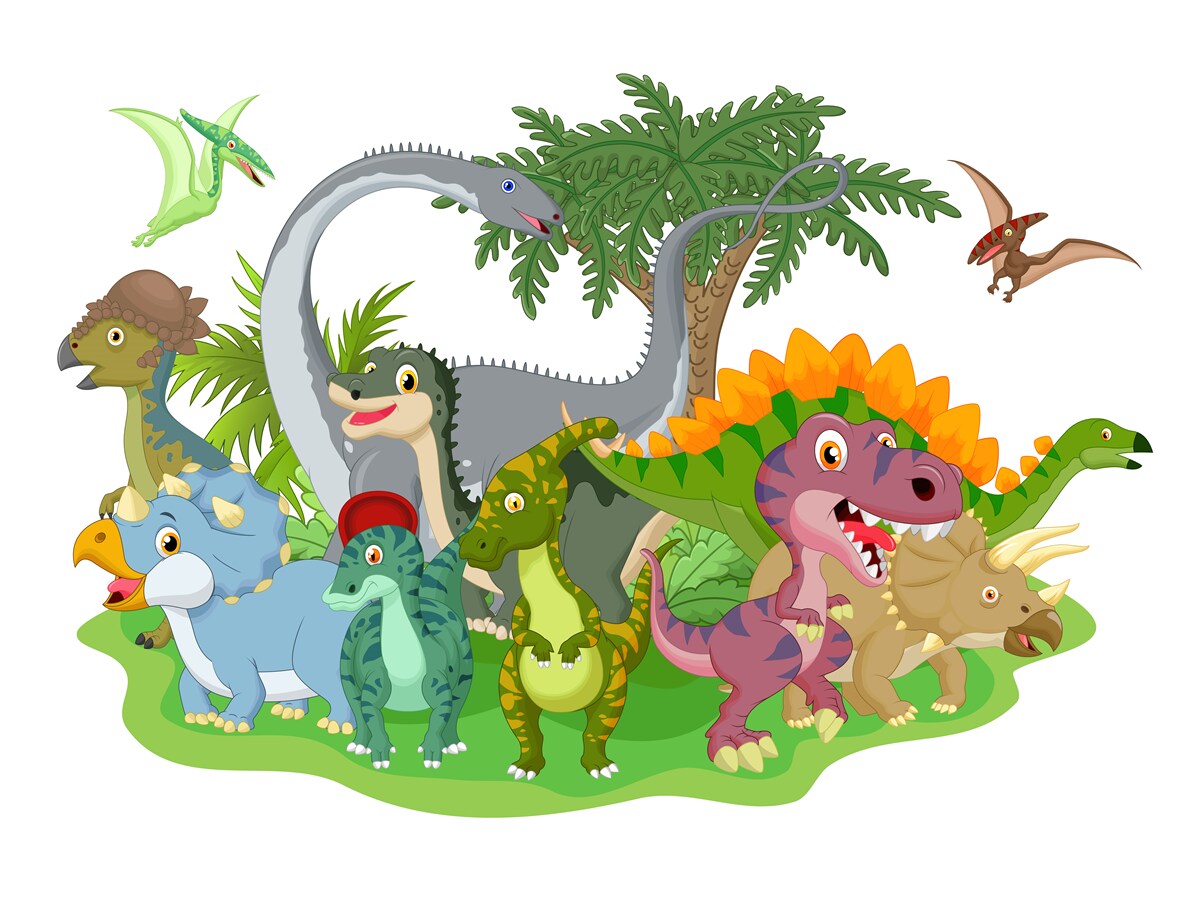 Фотошпалери динозаври з посмішками