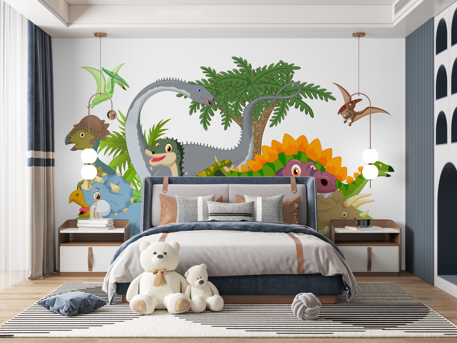 Фотошпалери динозаври з посмішками