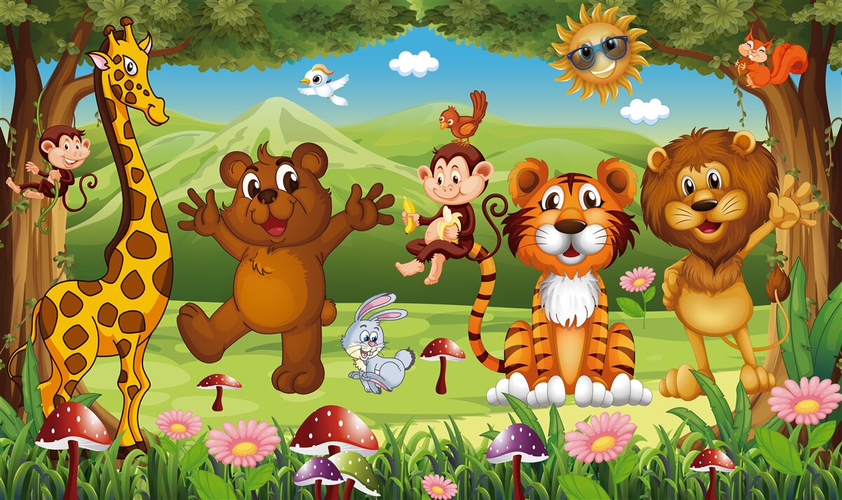 Фотошпалери тварини на лузі