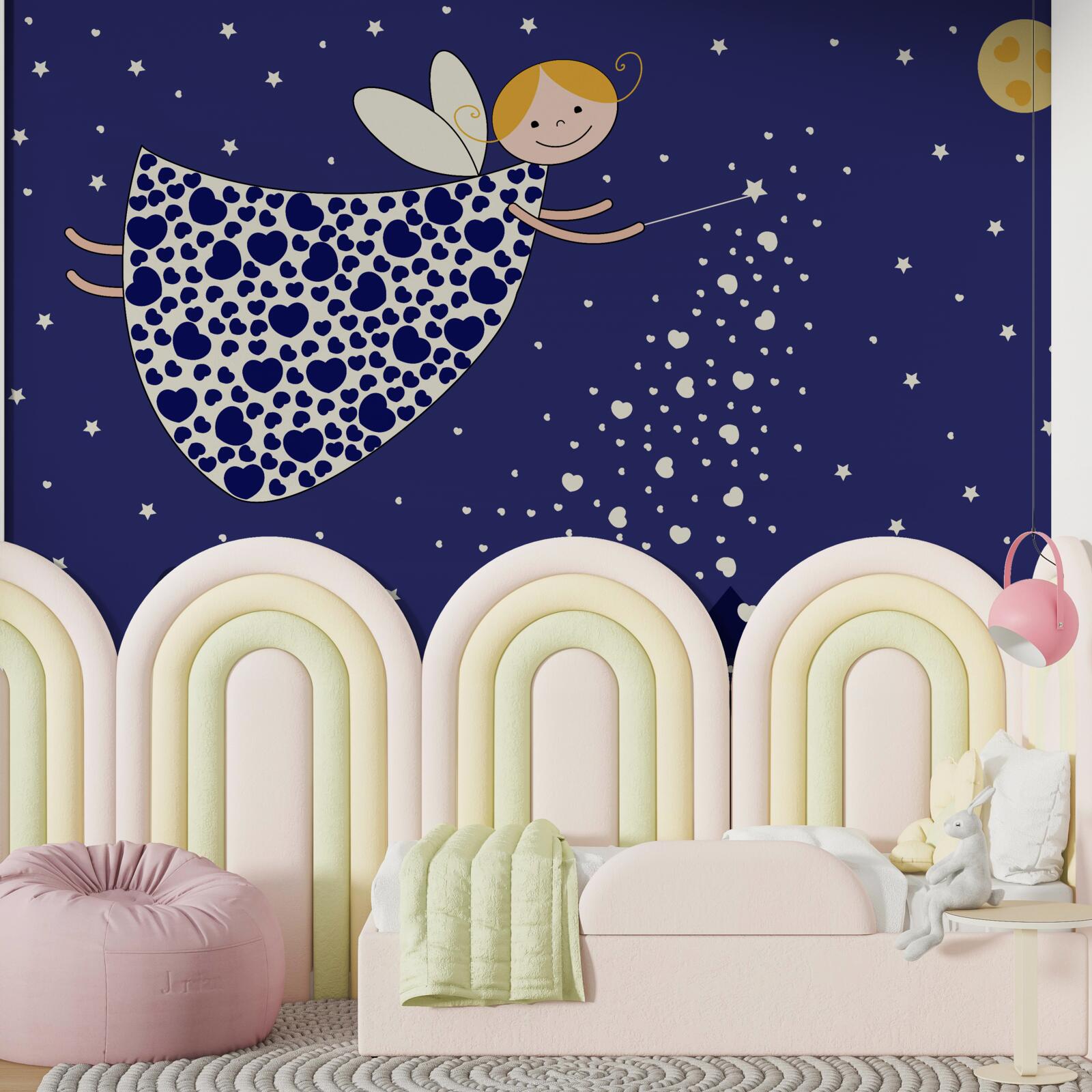 Фотошпалери чаклунка в нічному просторі