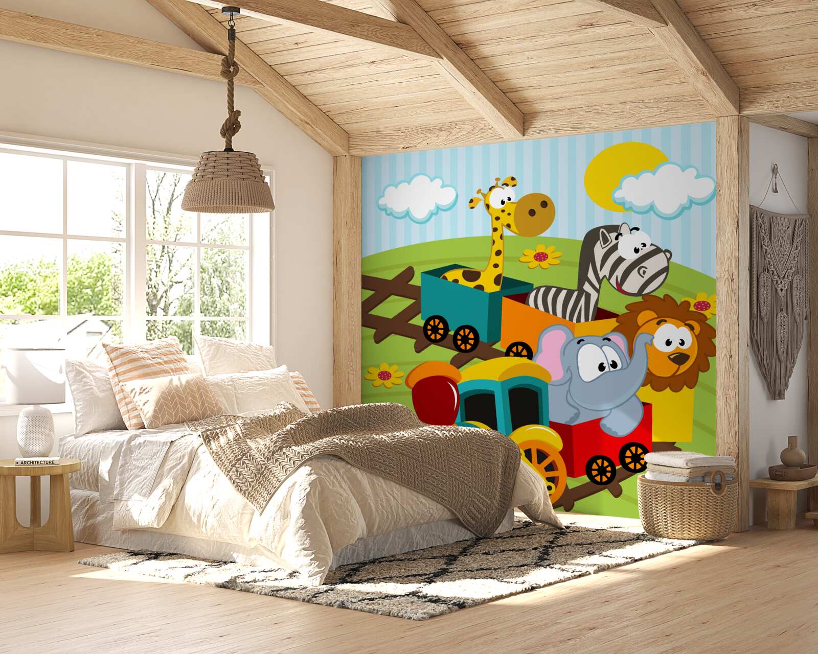 Фотошпалери милі створіння в поїзді