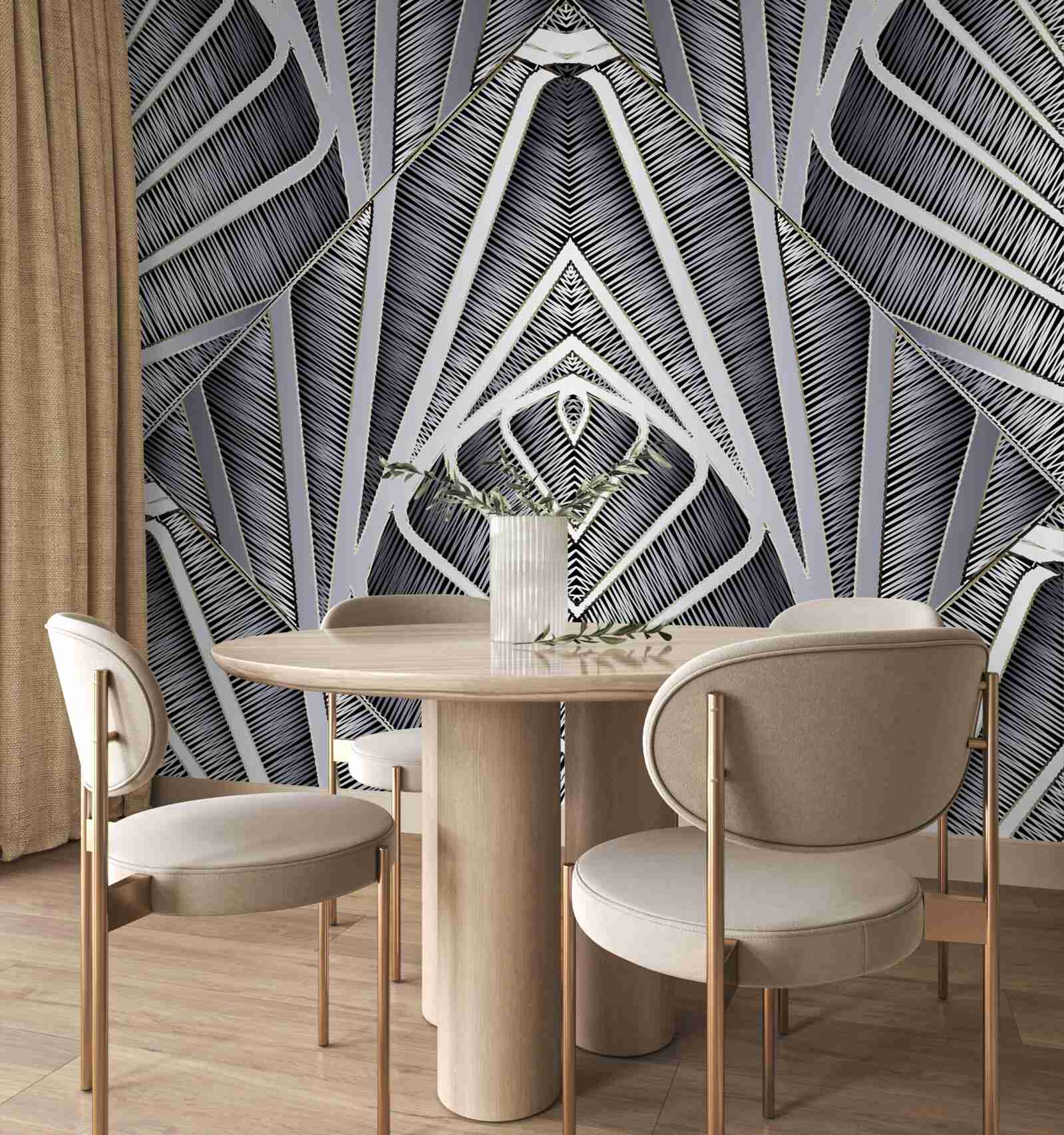 Фотошпалери абстрактний візерунок листя