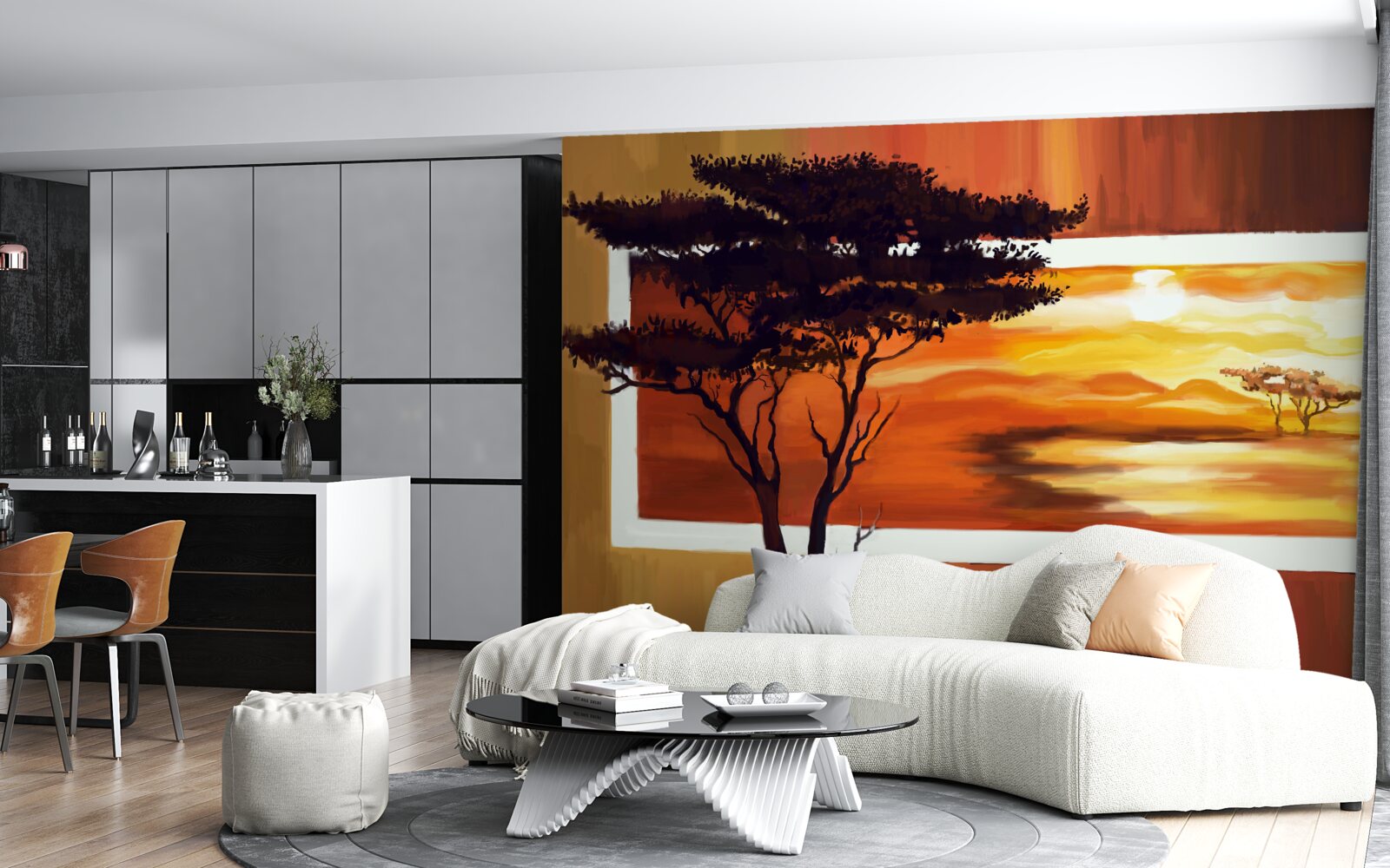 Фотошпалери західне озеро з бонсай