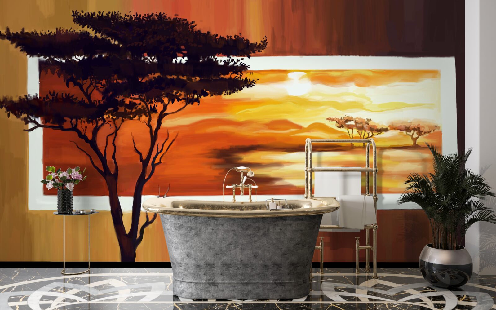 Фотошпалери західне озеро з бонсай