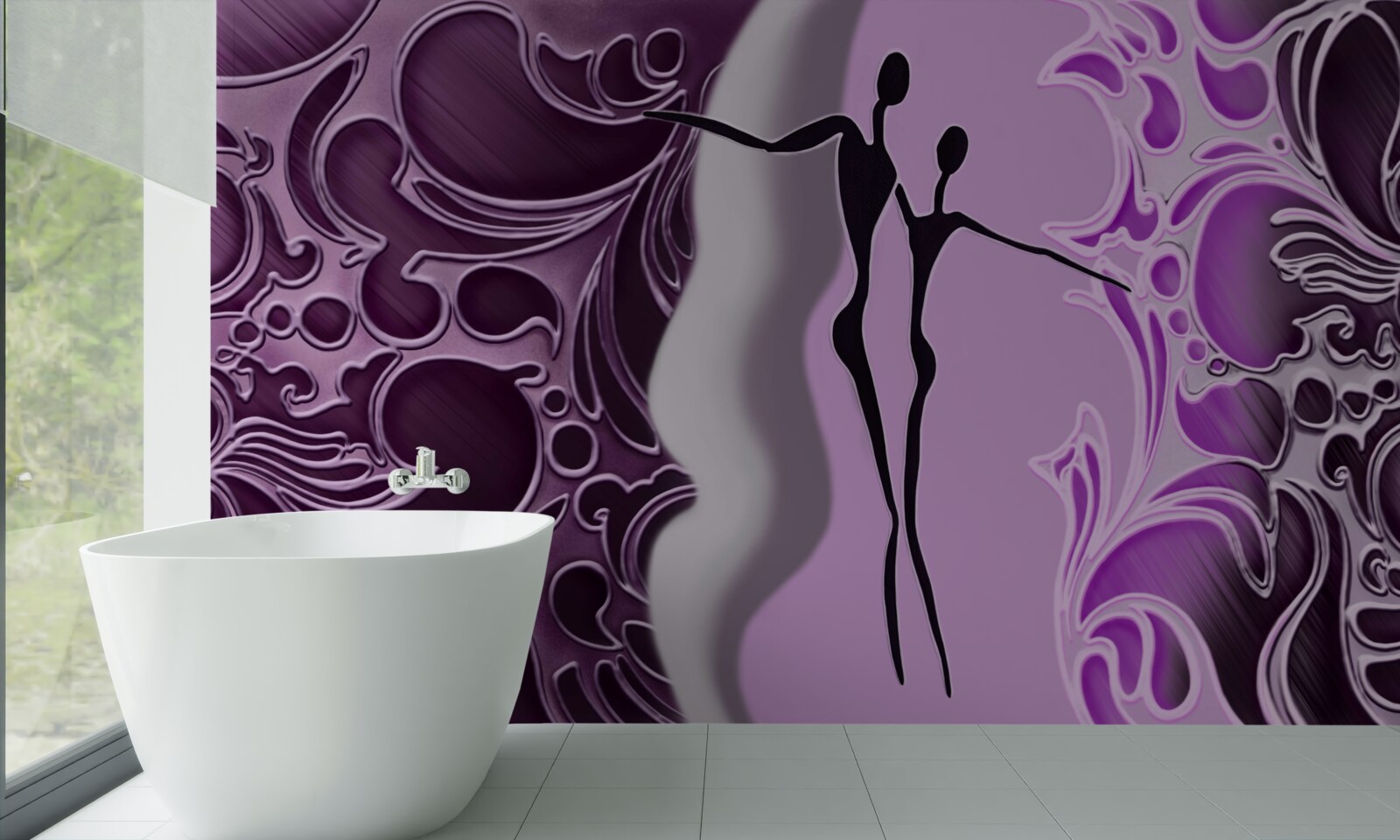 Фотошпалери хвилювання любові у водах