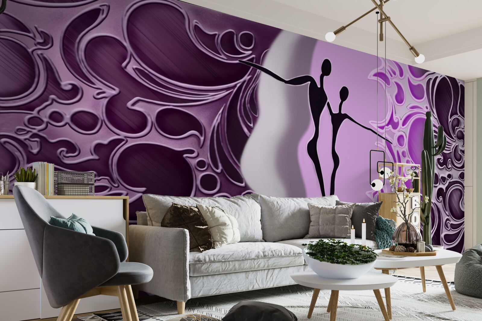 Фотошпалери хвилювання любові у водах