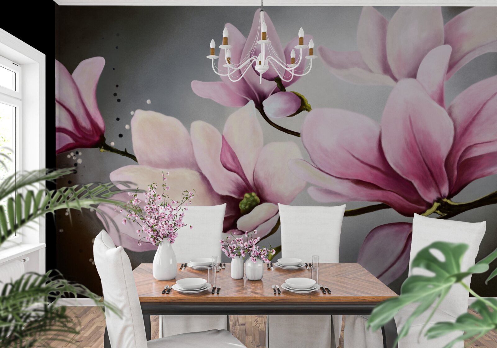 Фотошпалери магнолії з тонким ароматом