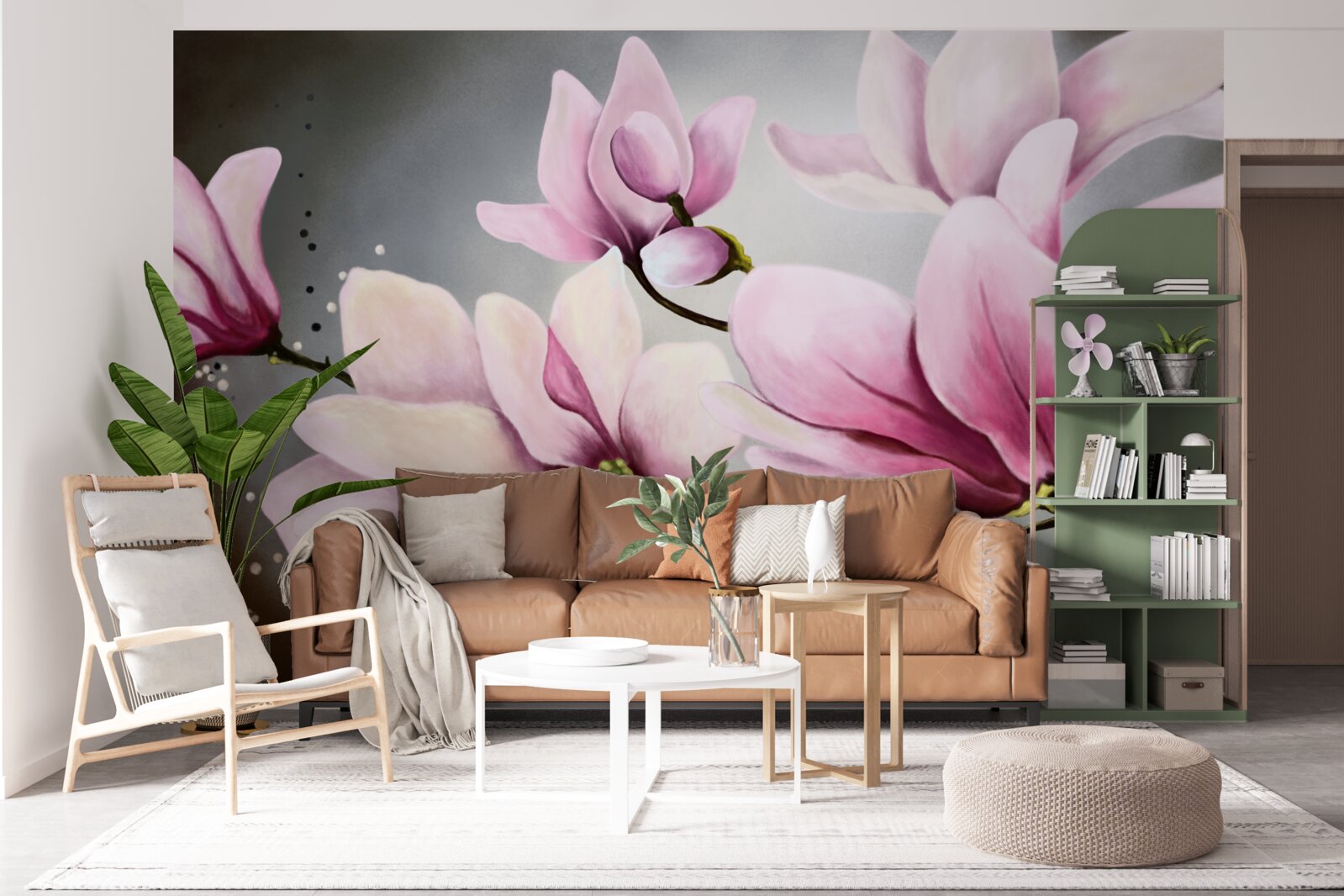 Фотошпалери магнолії з тонким ароматом