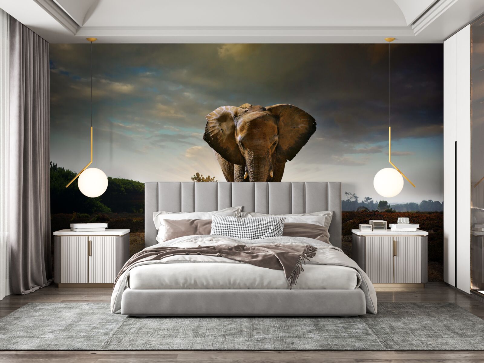 Фотошпалери подорож слона триває