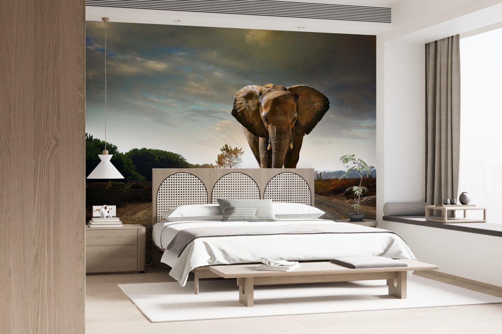 Фотошпалери подорож слона триває