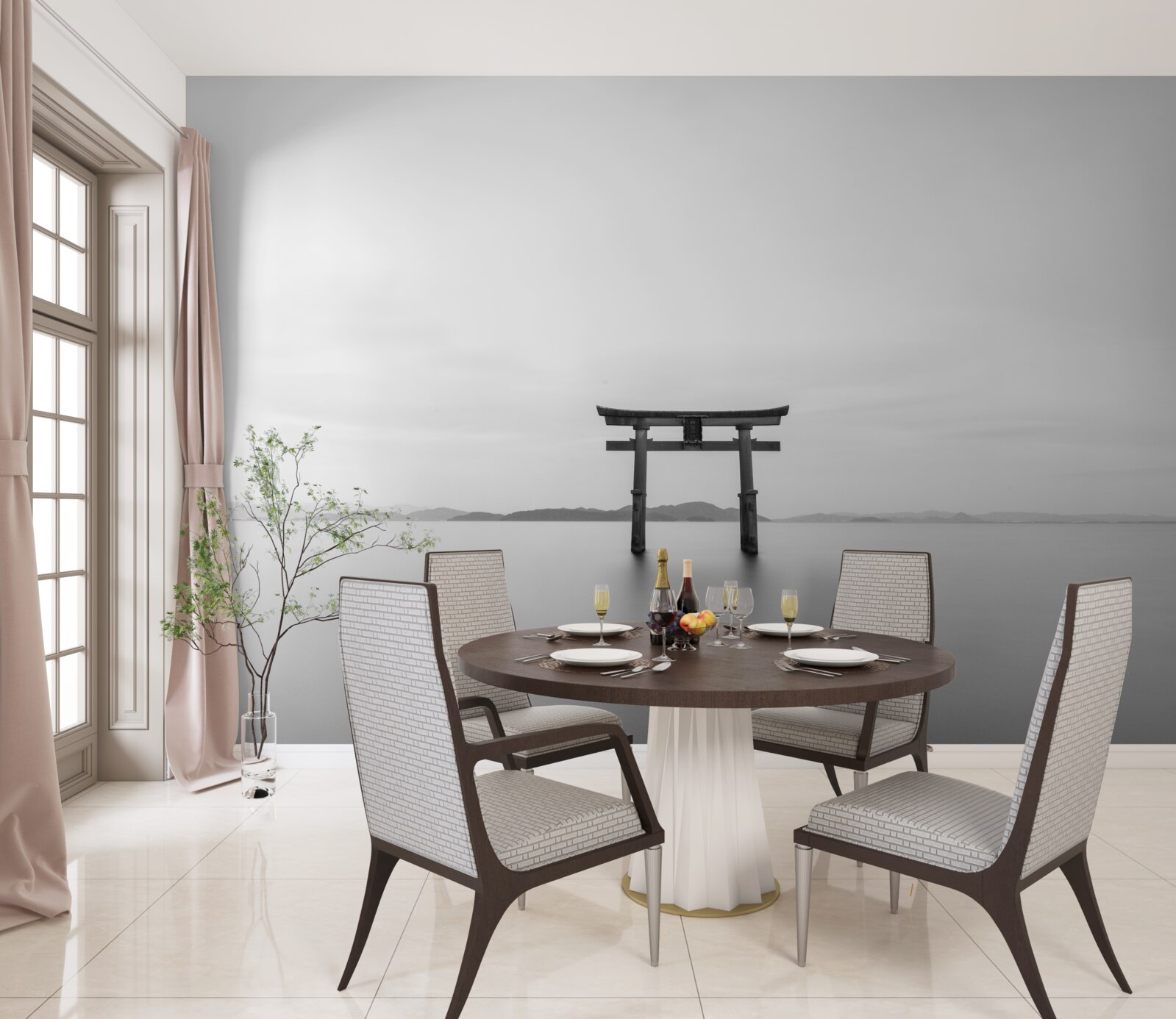 Фотошпалери ворота торі в океані