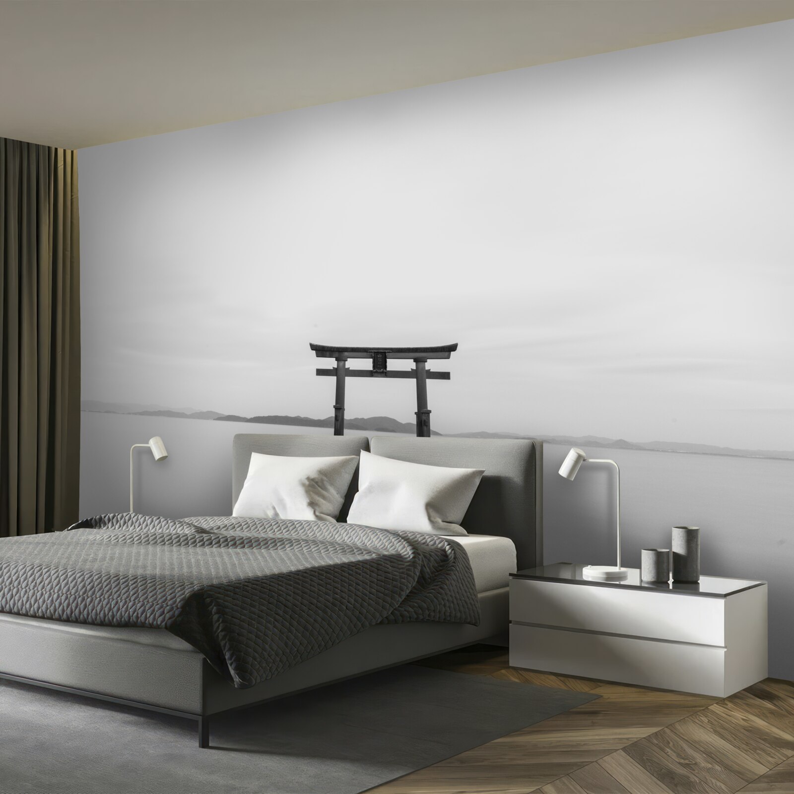 Фотошпалери ворота торі в океані