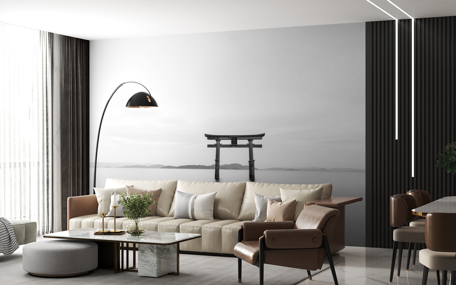 Фотошпалери ворота торі в океані