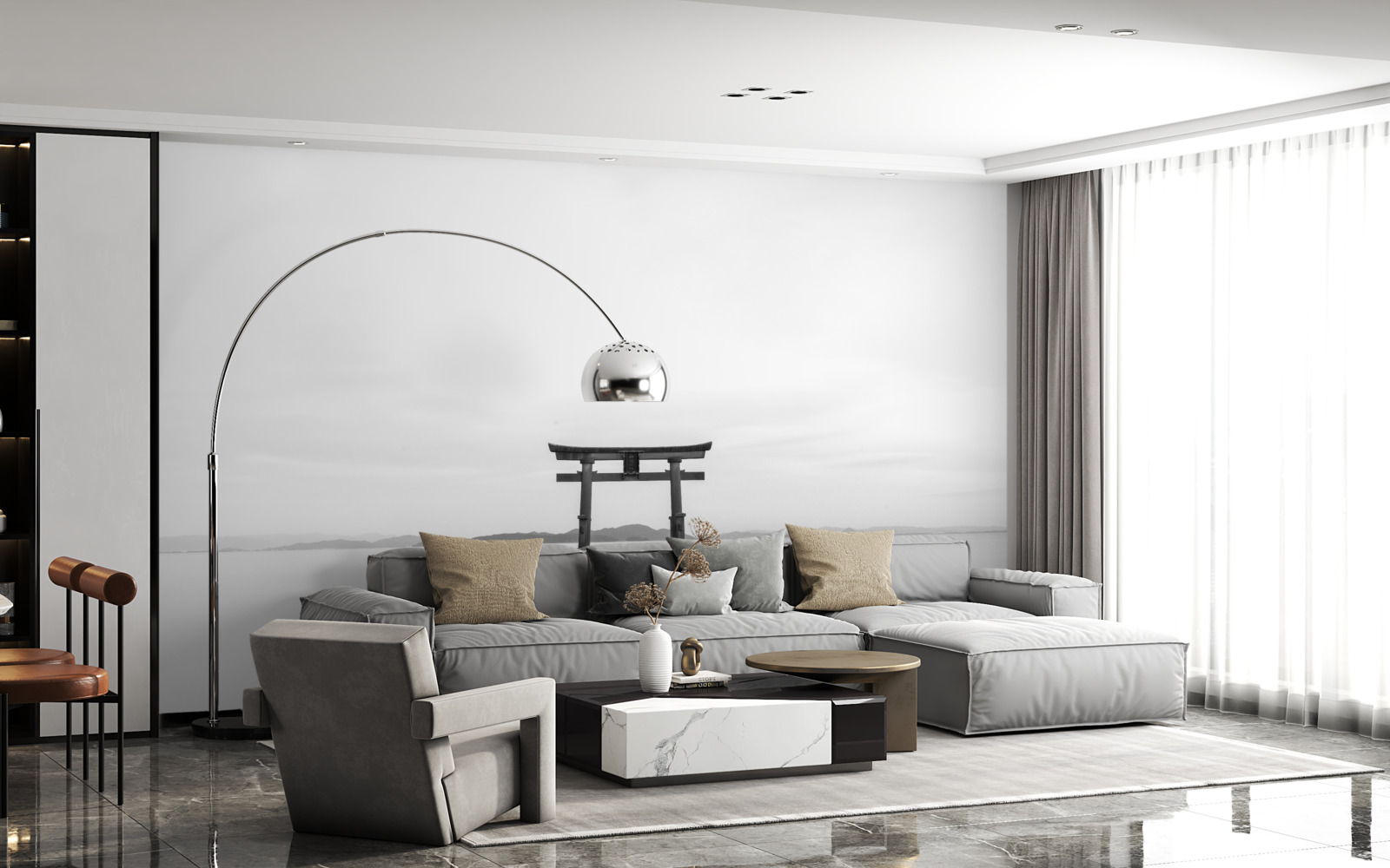 Фотошпалери ворота торі в океані