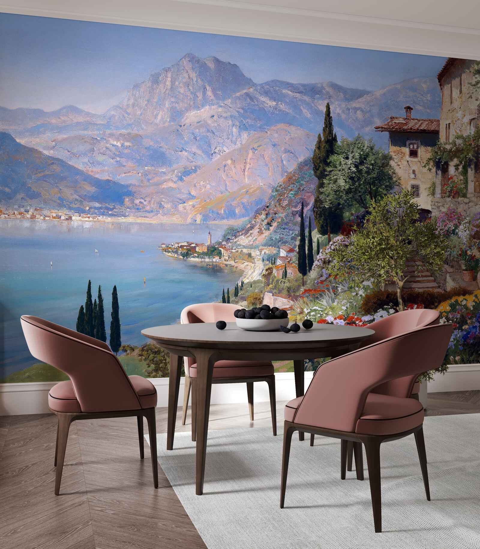 Фотошпалери Середземноморський пейзаж у кольорах