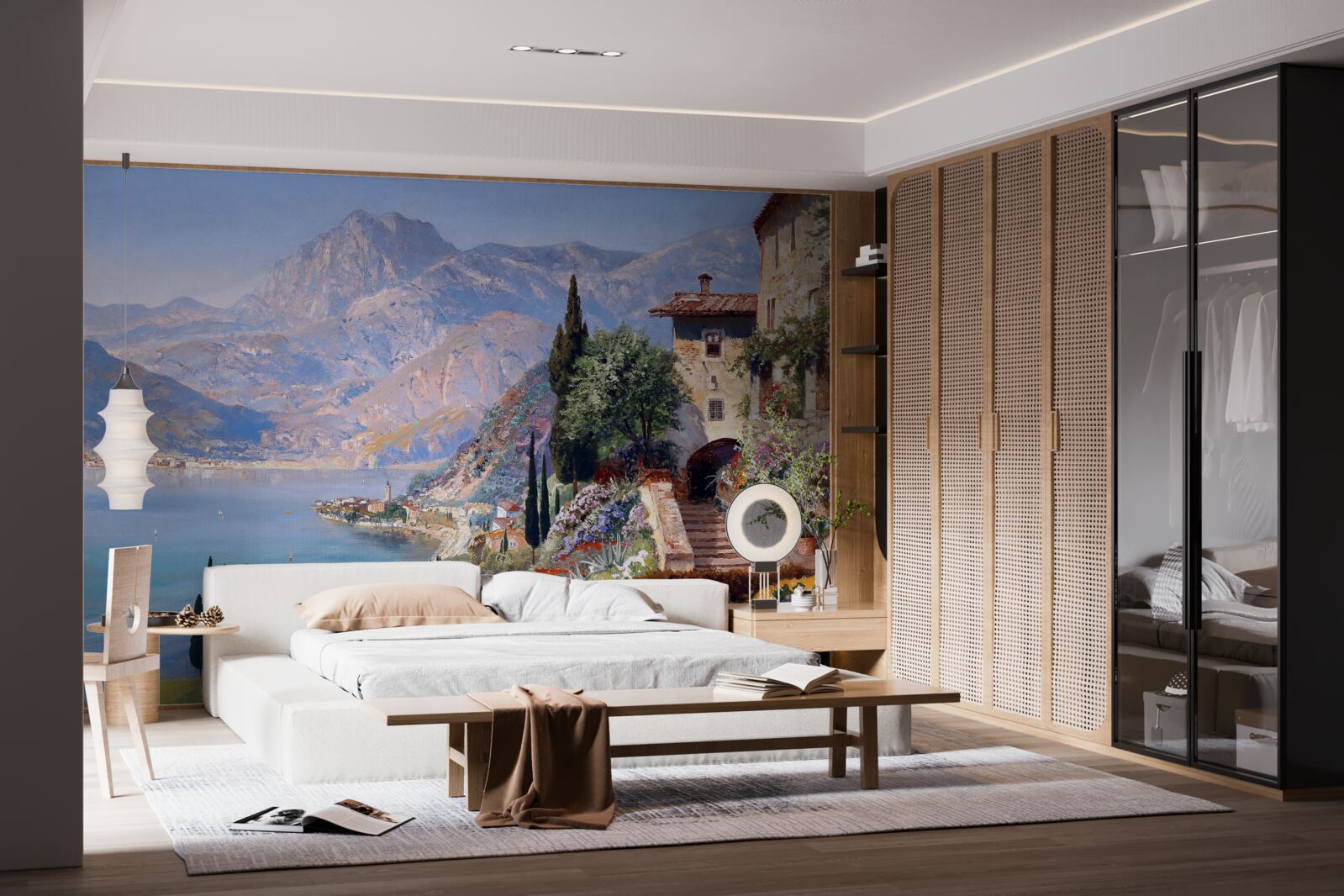 Фотошпалери Середземноморський пейзаж у кольорах