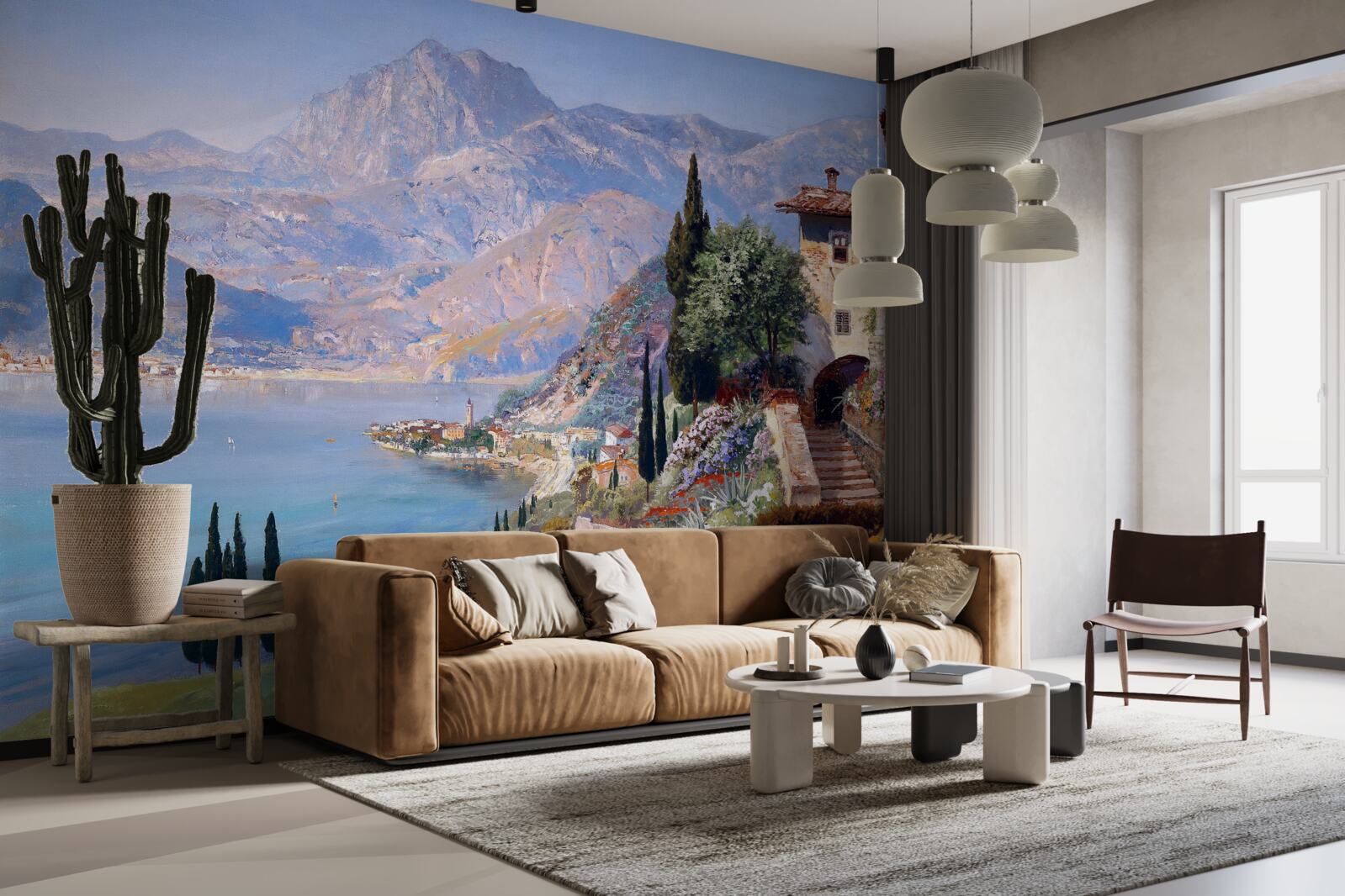 Фотошпалери Середземноморський пейзаж у кольорах