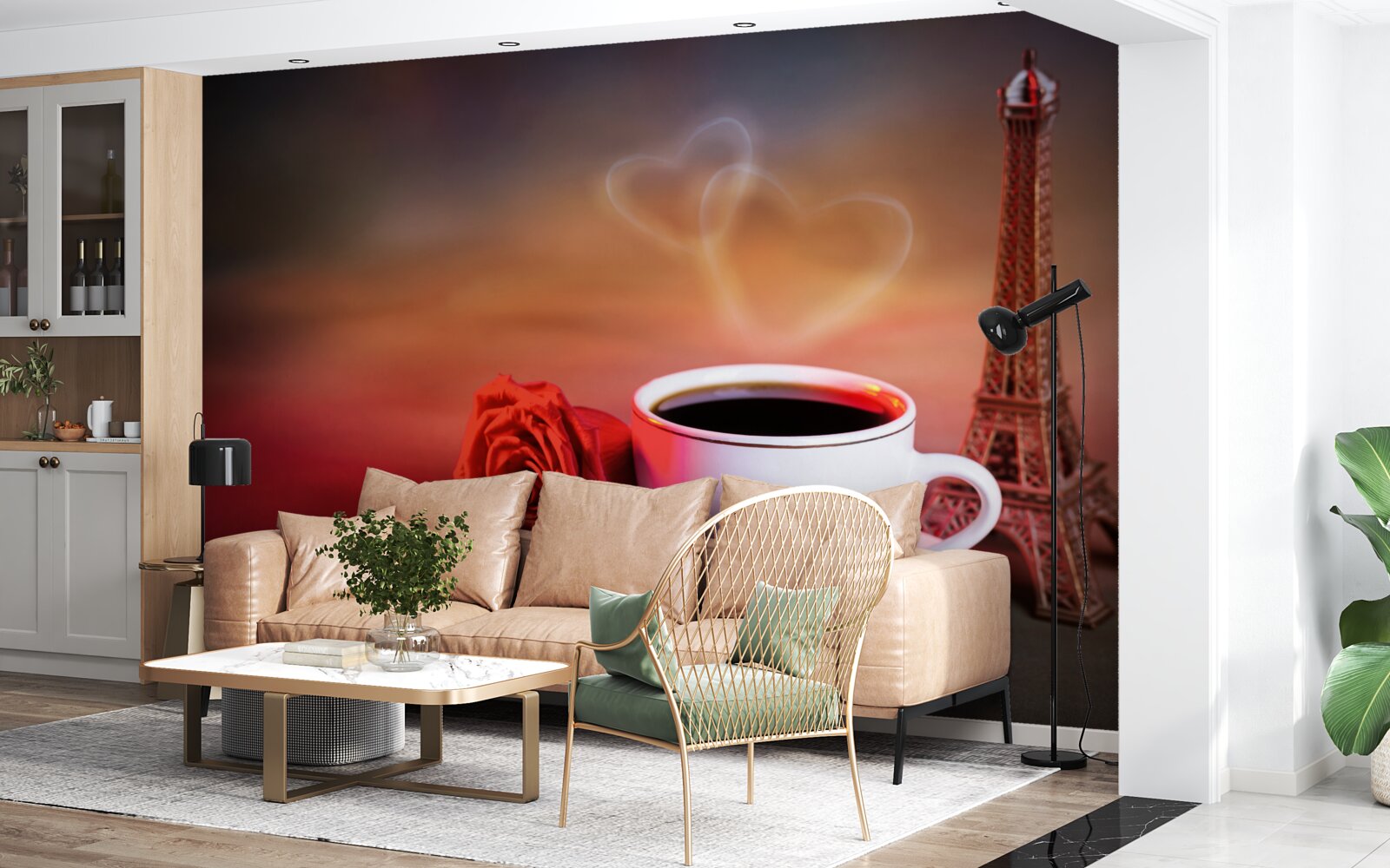 Фотошпалери романтика французького ранку