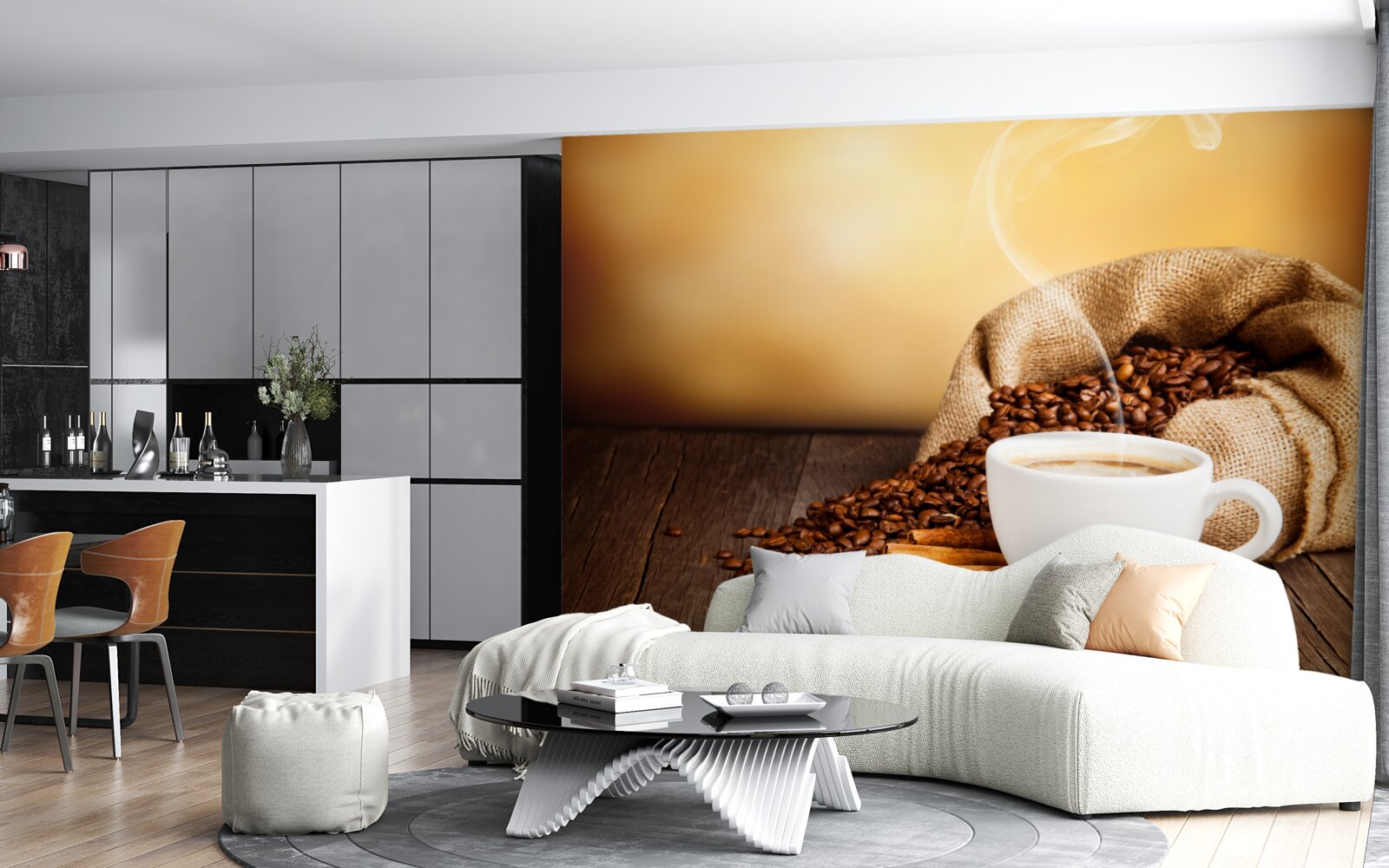 Фотошпалери чашка ароматної кави, що бадьорить