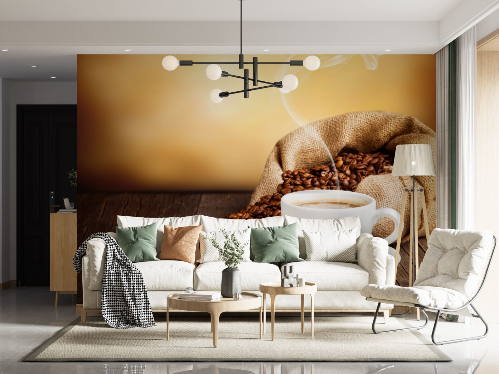 Фотошпалери чашка ароматної кави, що бадьорить