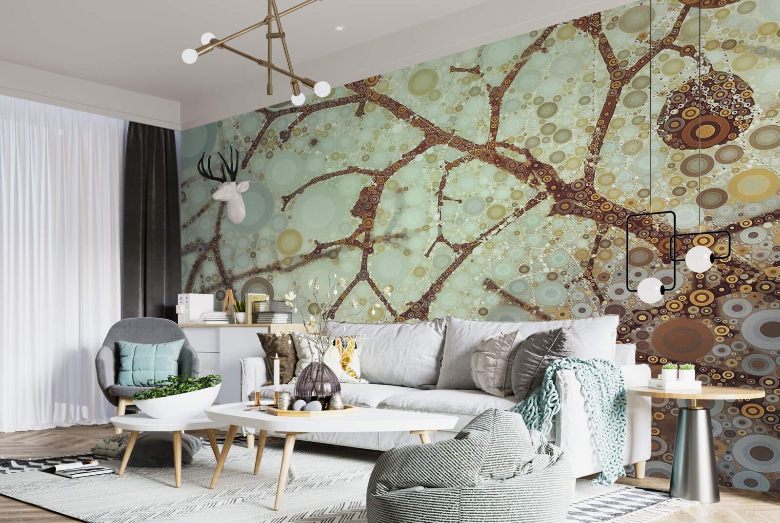 Фотошпалери мінімалістичний зимовий ранок