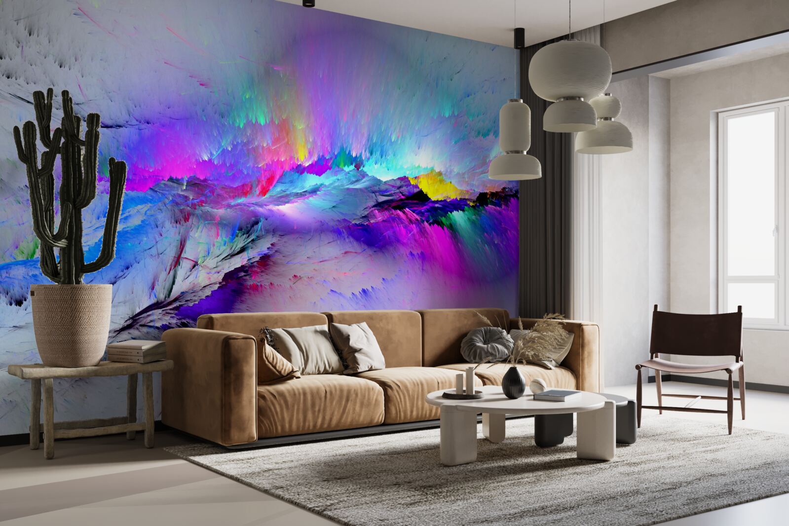 Фотошпалери полярне сяйво над південним полюсом