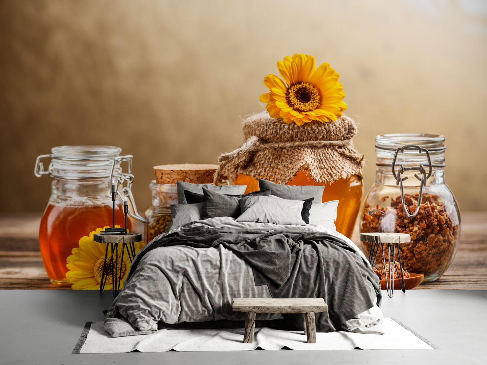 Фотошпалери смачні продукти бджільництва