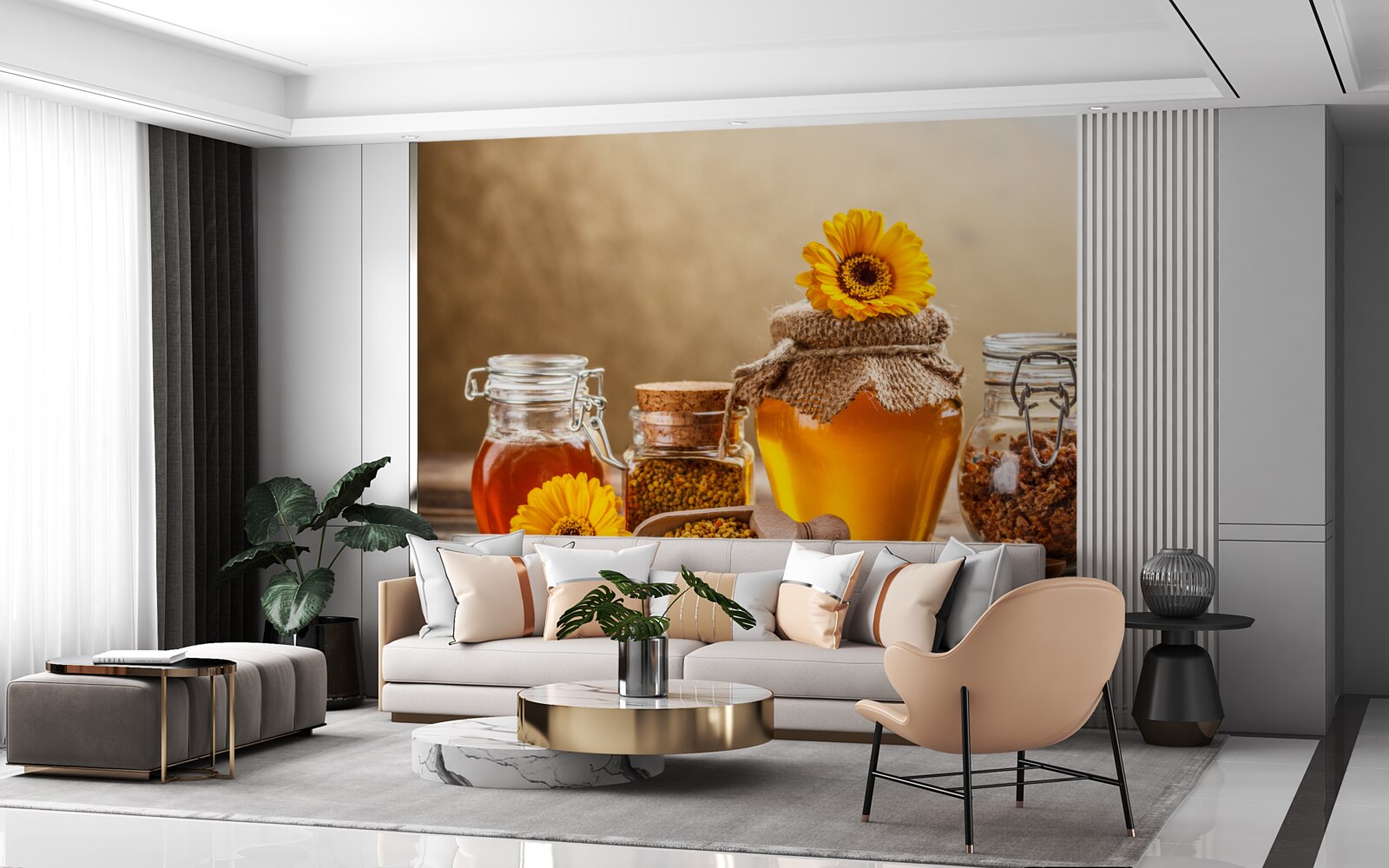 Фотошпалери смачні продукти бджільництва