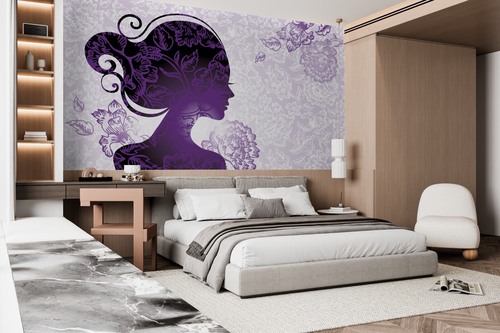 Фотошпалери образ дівчини неоднозначний