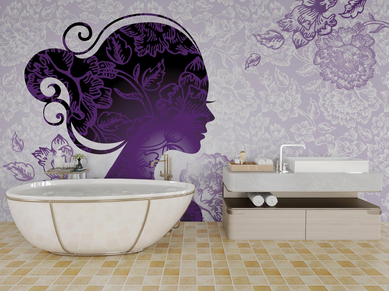 Фотошпалери образ дівчини неоднозначний