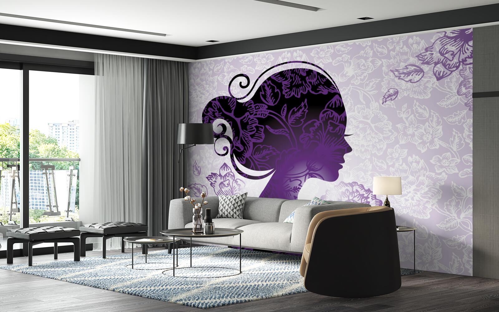 Фотошпалери образ дівчини неоднозначний