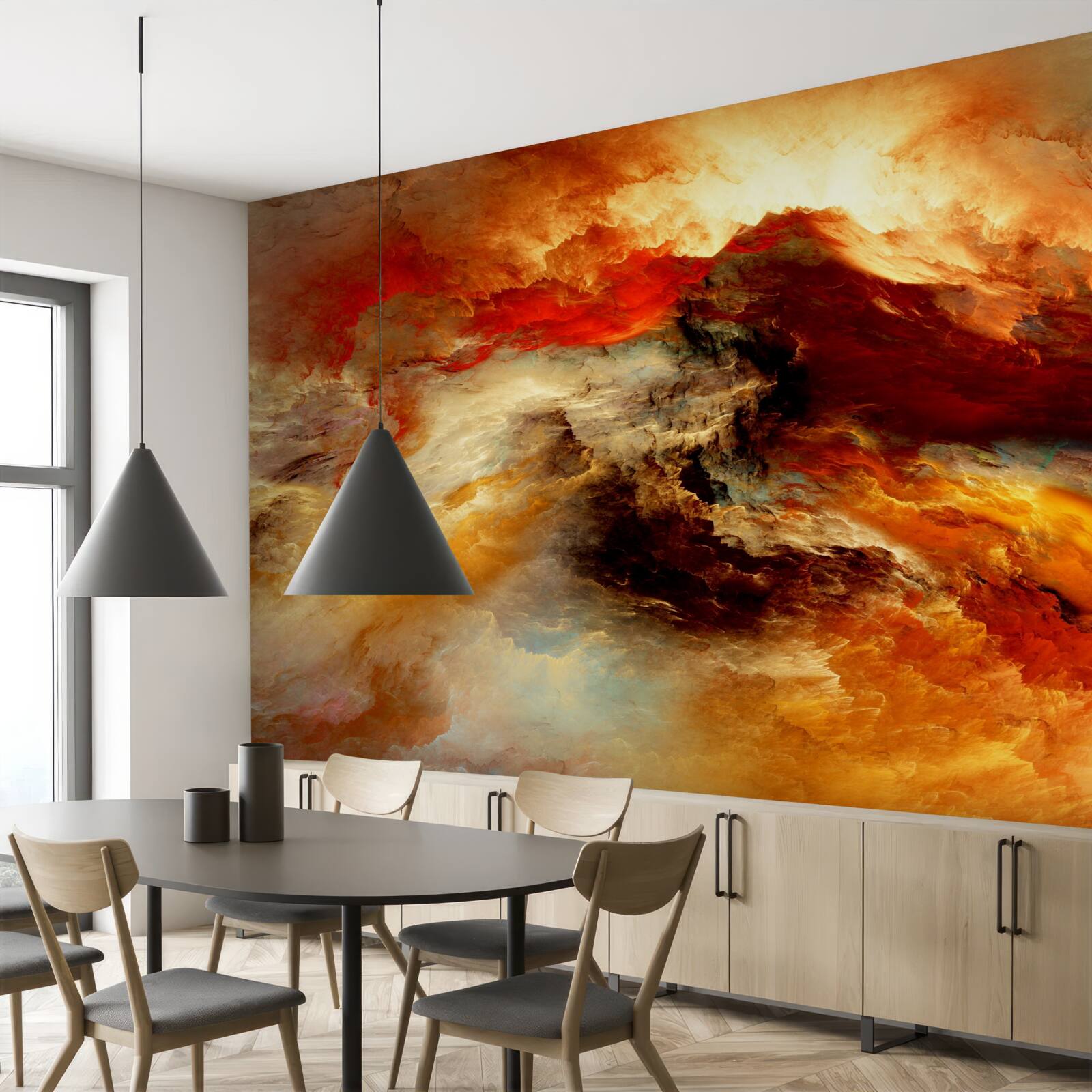 Фотошпалери вихор у скелястій пустелі