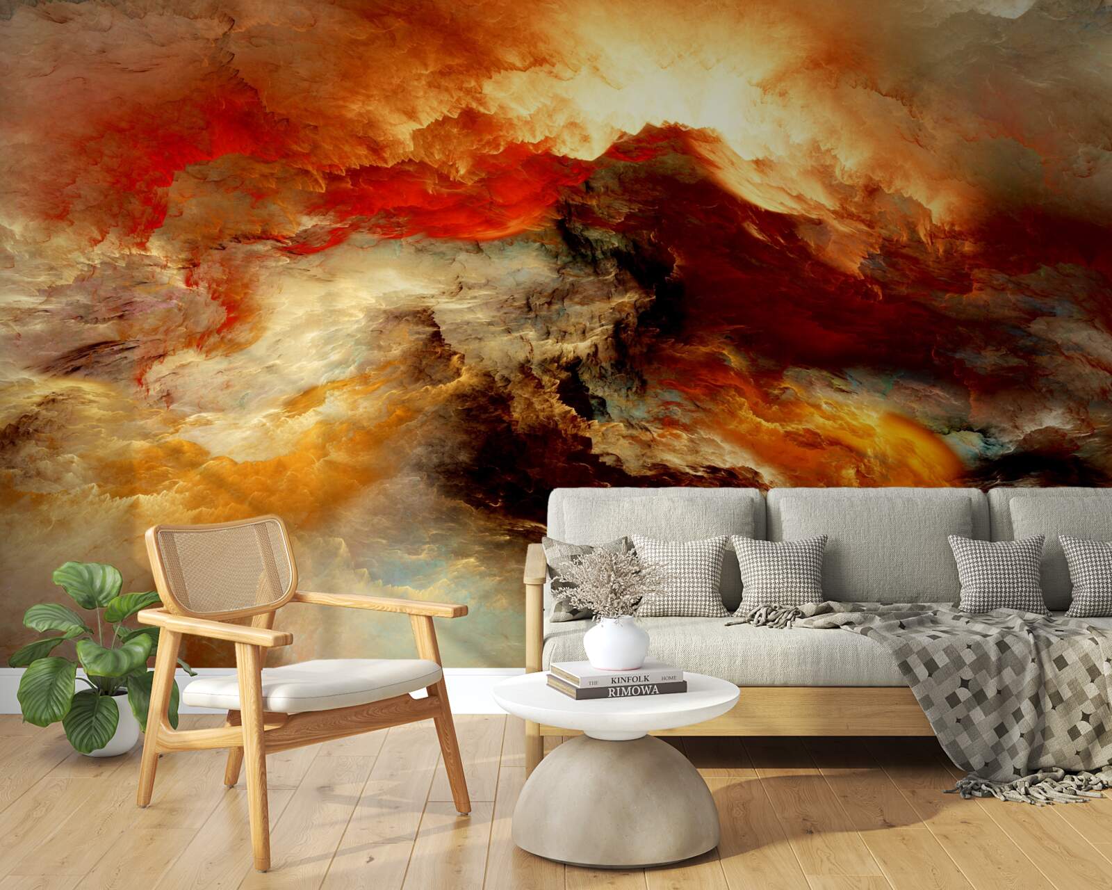 Фотошпалери вихор у скелястій пустелі