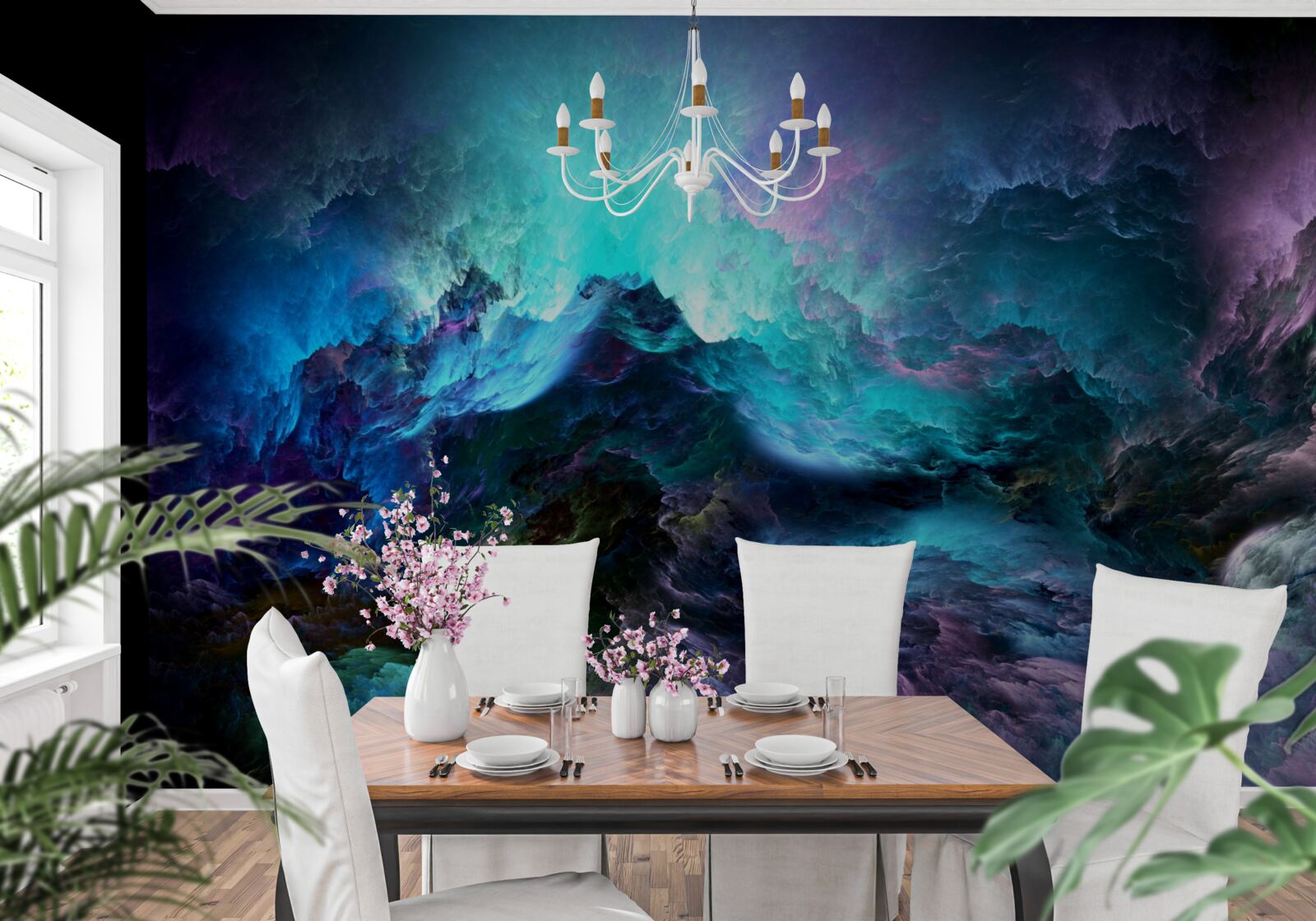 Фотошпалери нічні грозові хмари