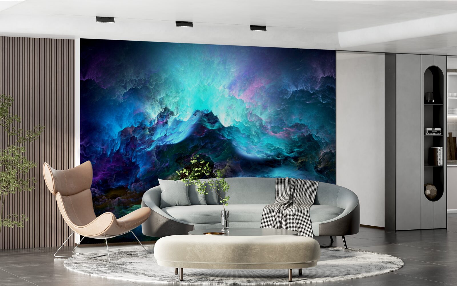 Фотошпалери нічні грозові хмари