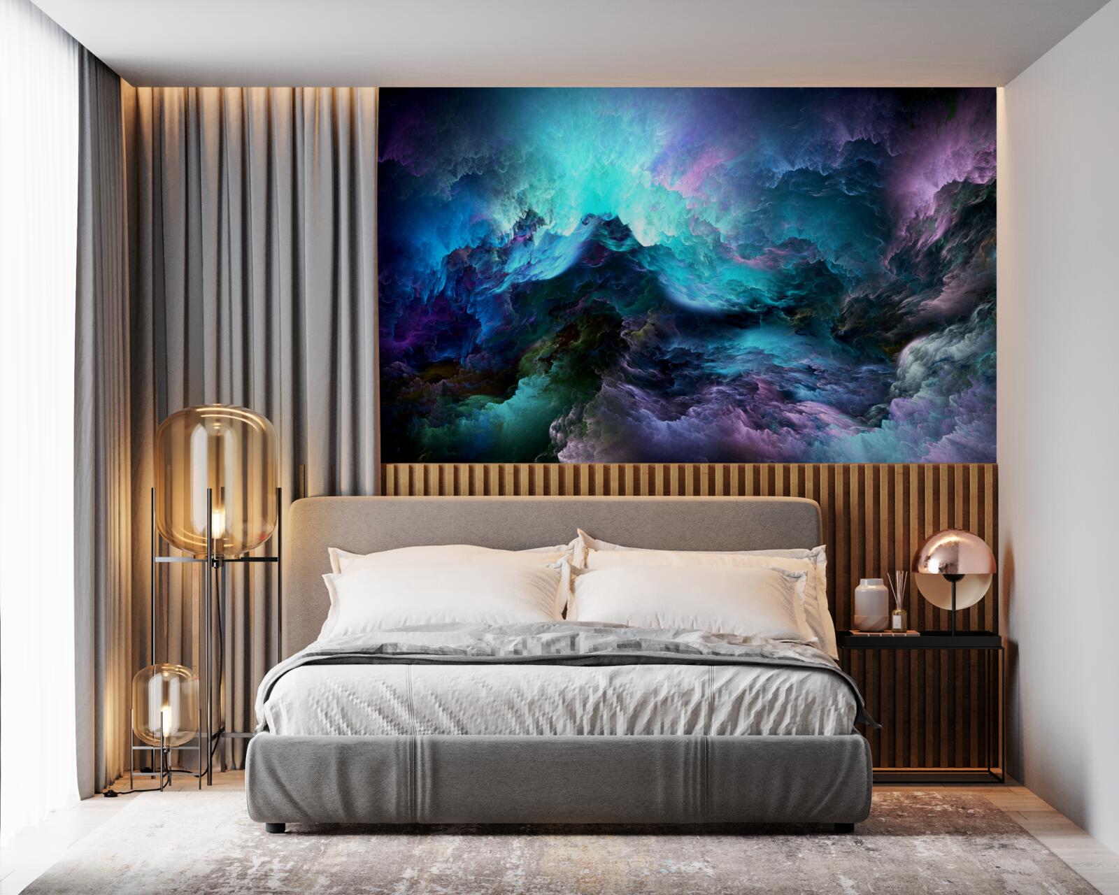 Фотошпалери нічні грозові хмари