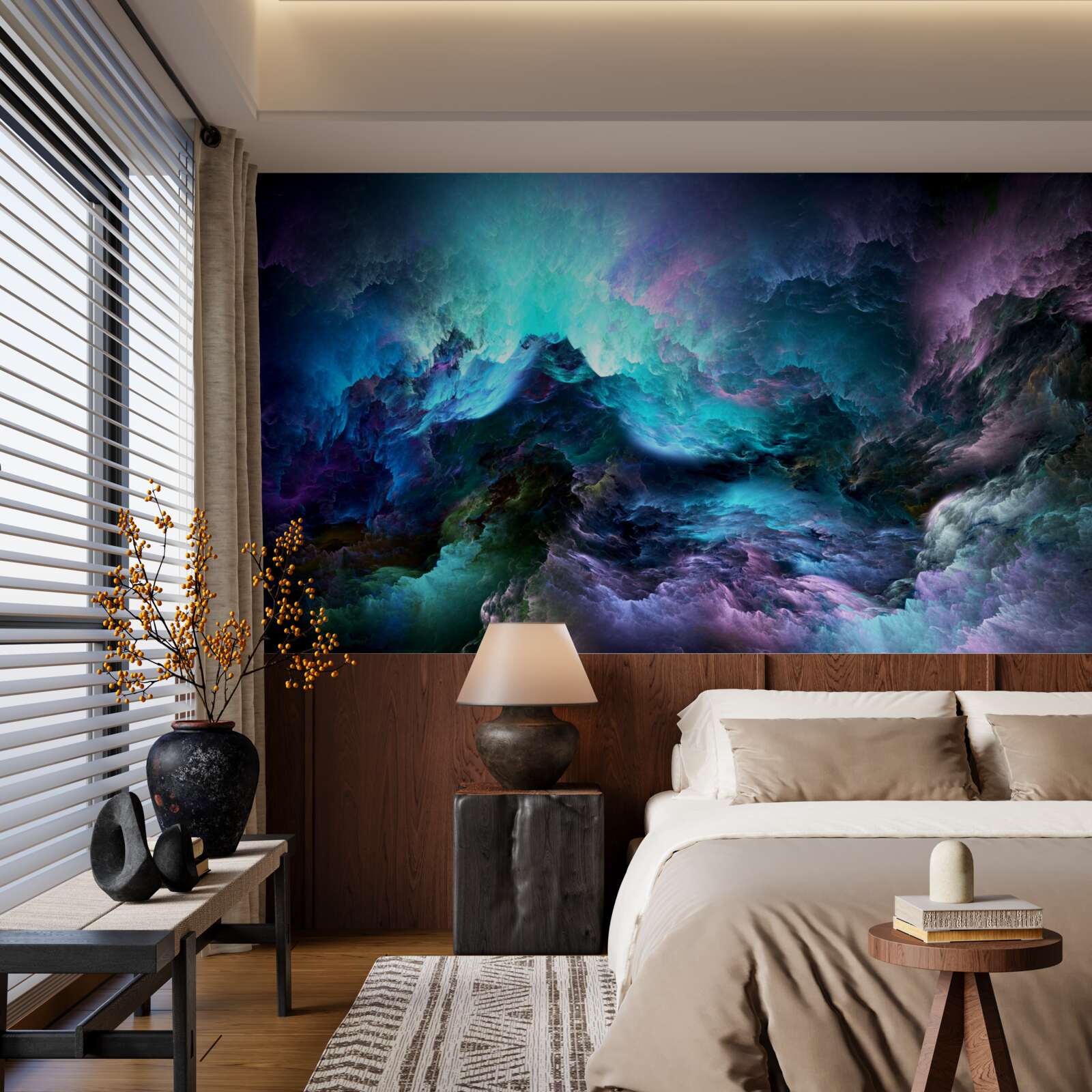 Фотошпалери нічні грозові хмари