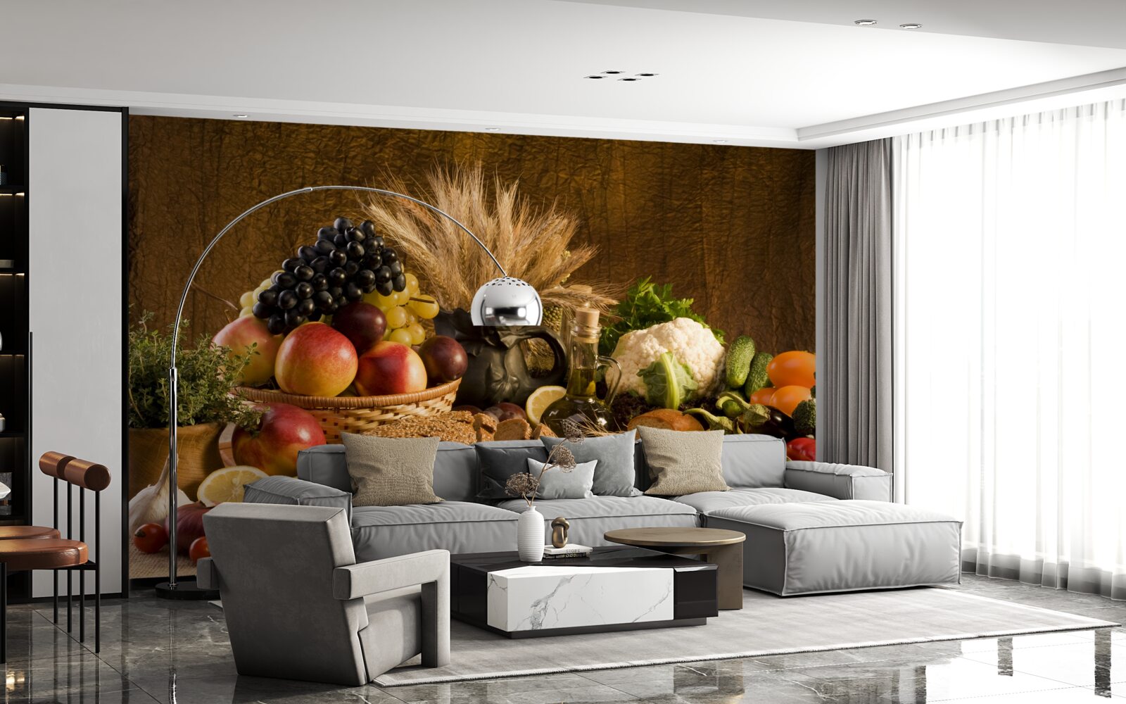 Фотошпалери елегантно прикрашений стіл