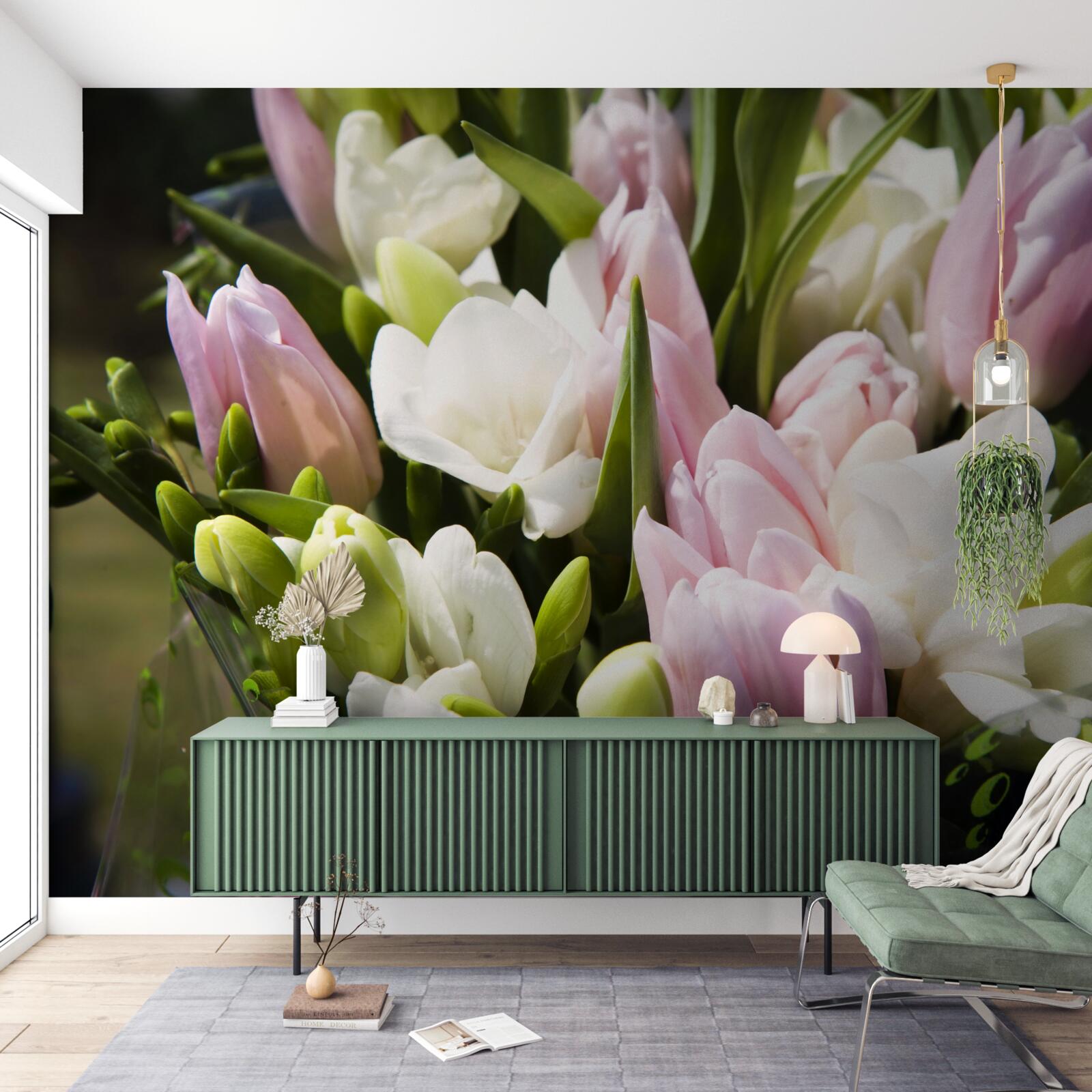 Фотошпалери набір весняної флори