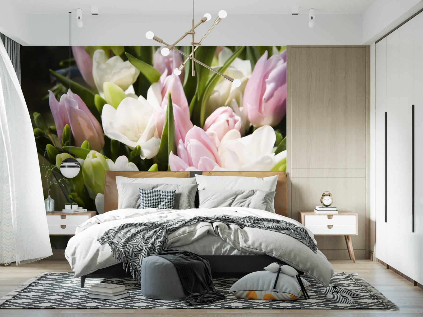 Фотошпалери набір весняної флори