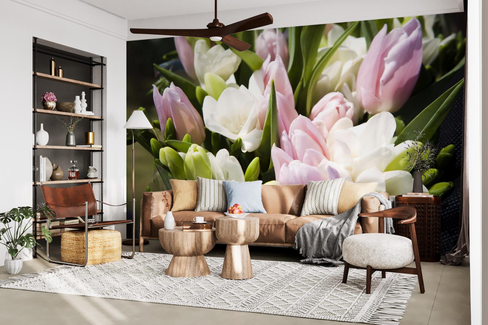 Фотошпалери набір весняної флори