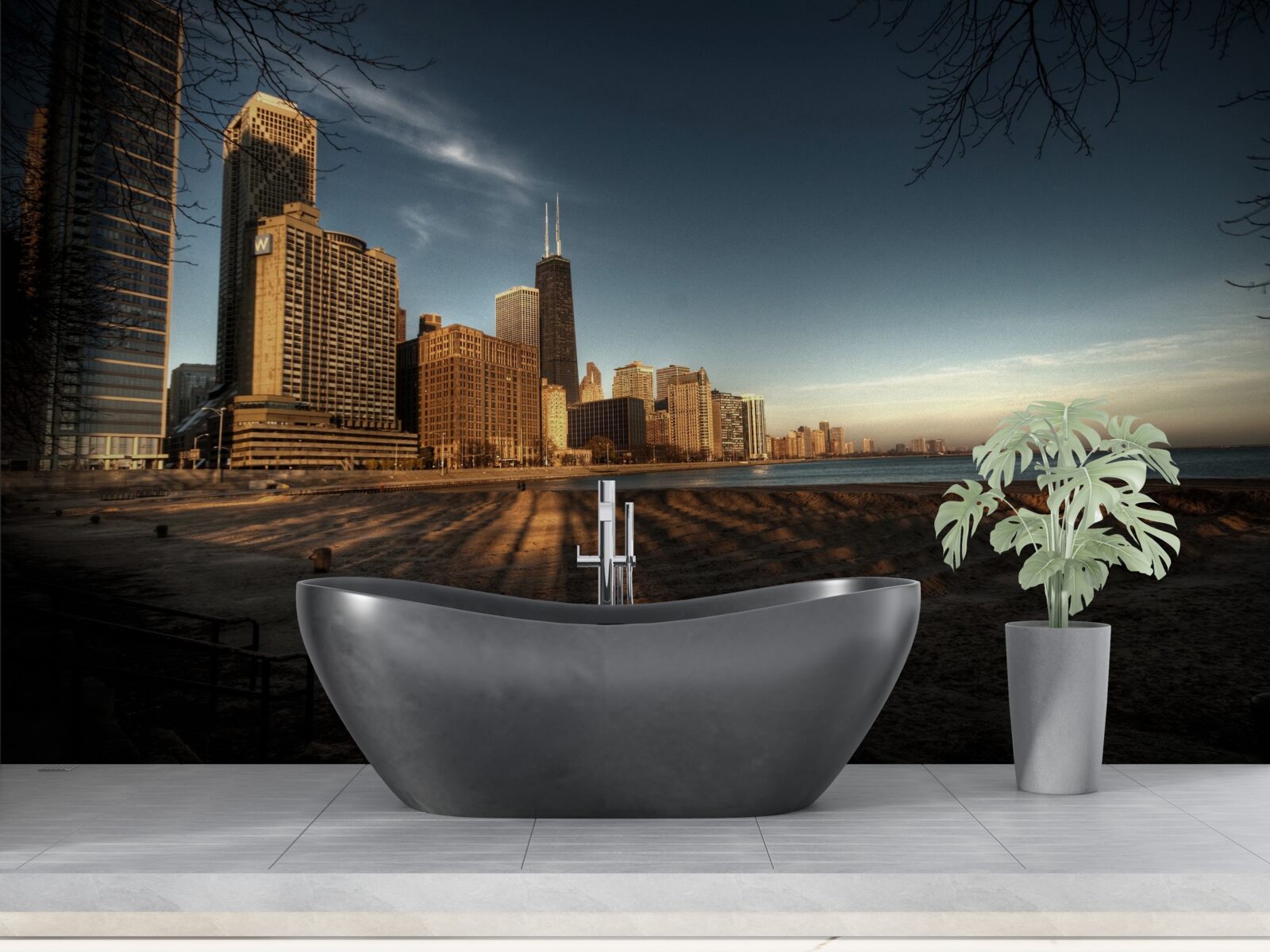 Фотошпалери сутінки чикаго