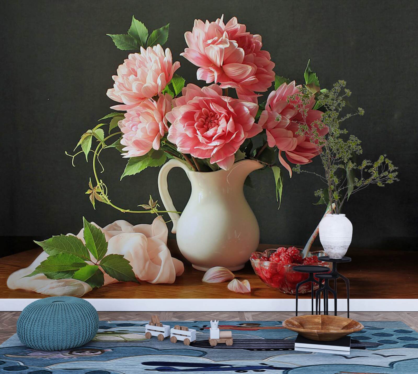 Фотошпалери Живий букет в натюрморті