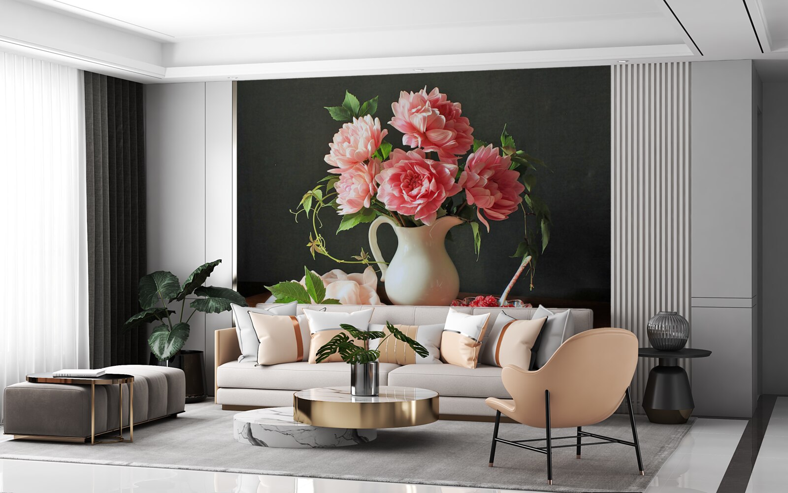 Фотошпалери Живий букет в натюрморті