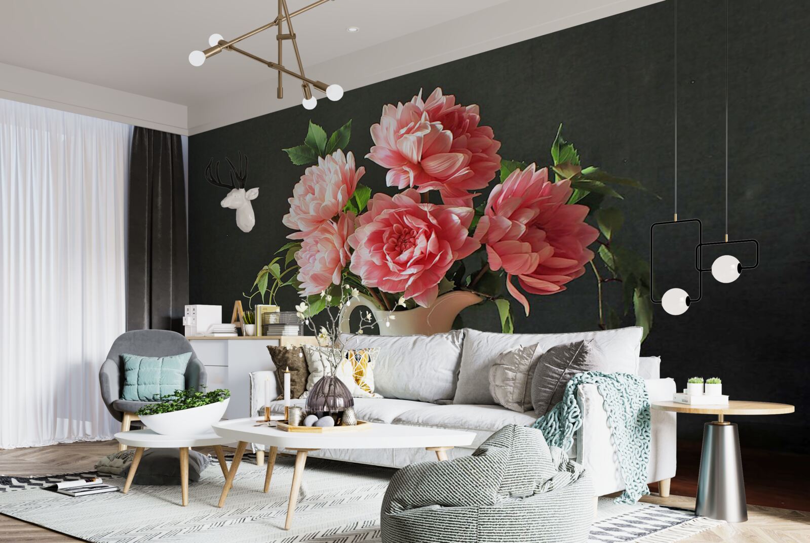 Фотошпалери Живий букет в натюрморті