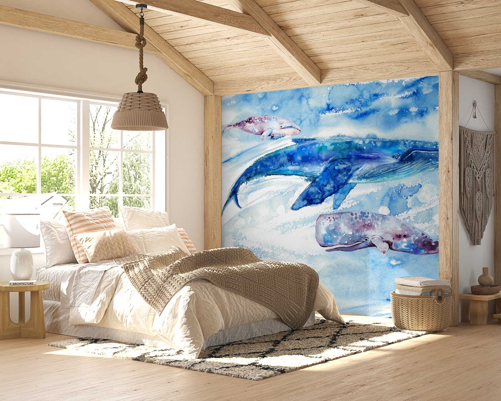 Фотошпалери водозабір синього кита