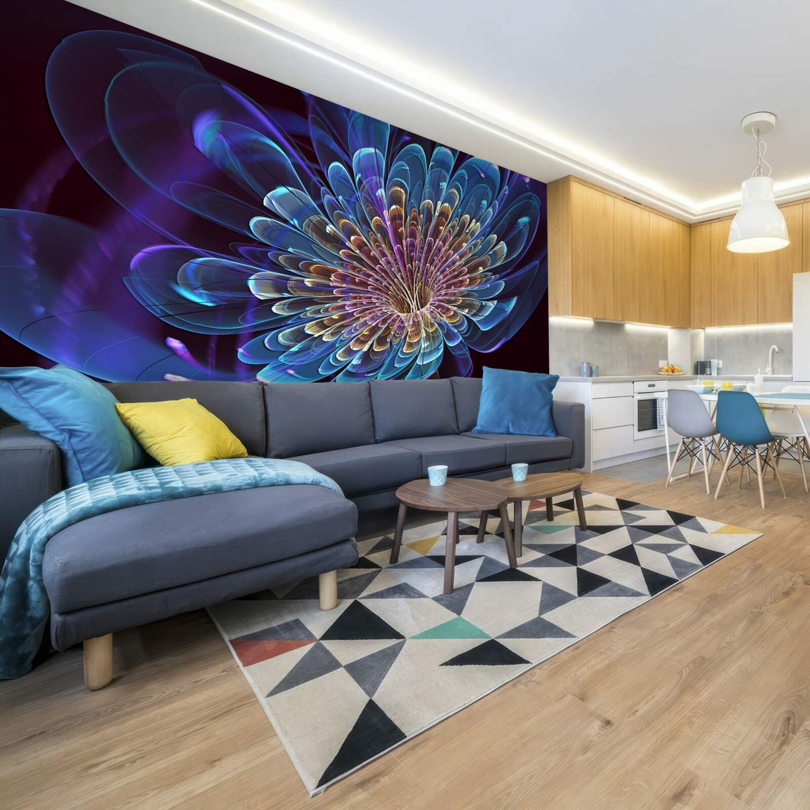 Фотошпалери гербера в абстрактному тоні