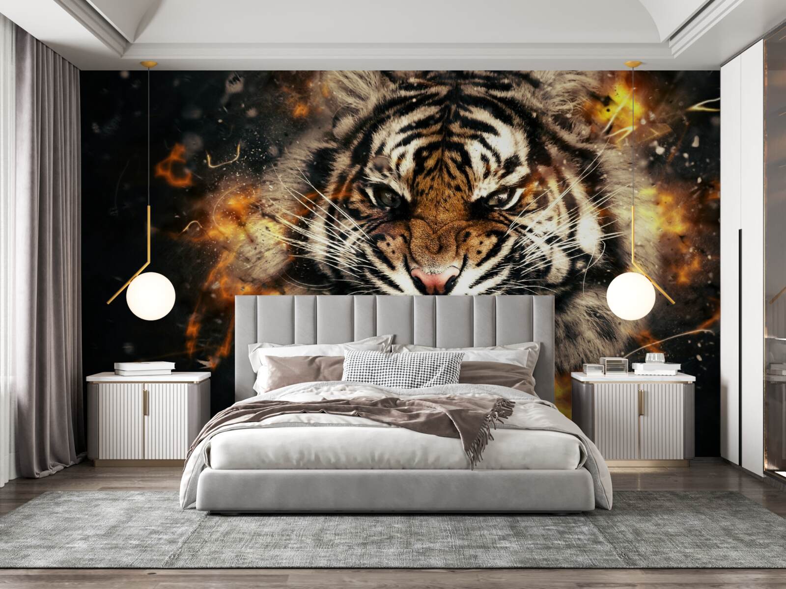 Фотошпалери гучне ревіння тигра