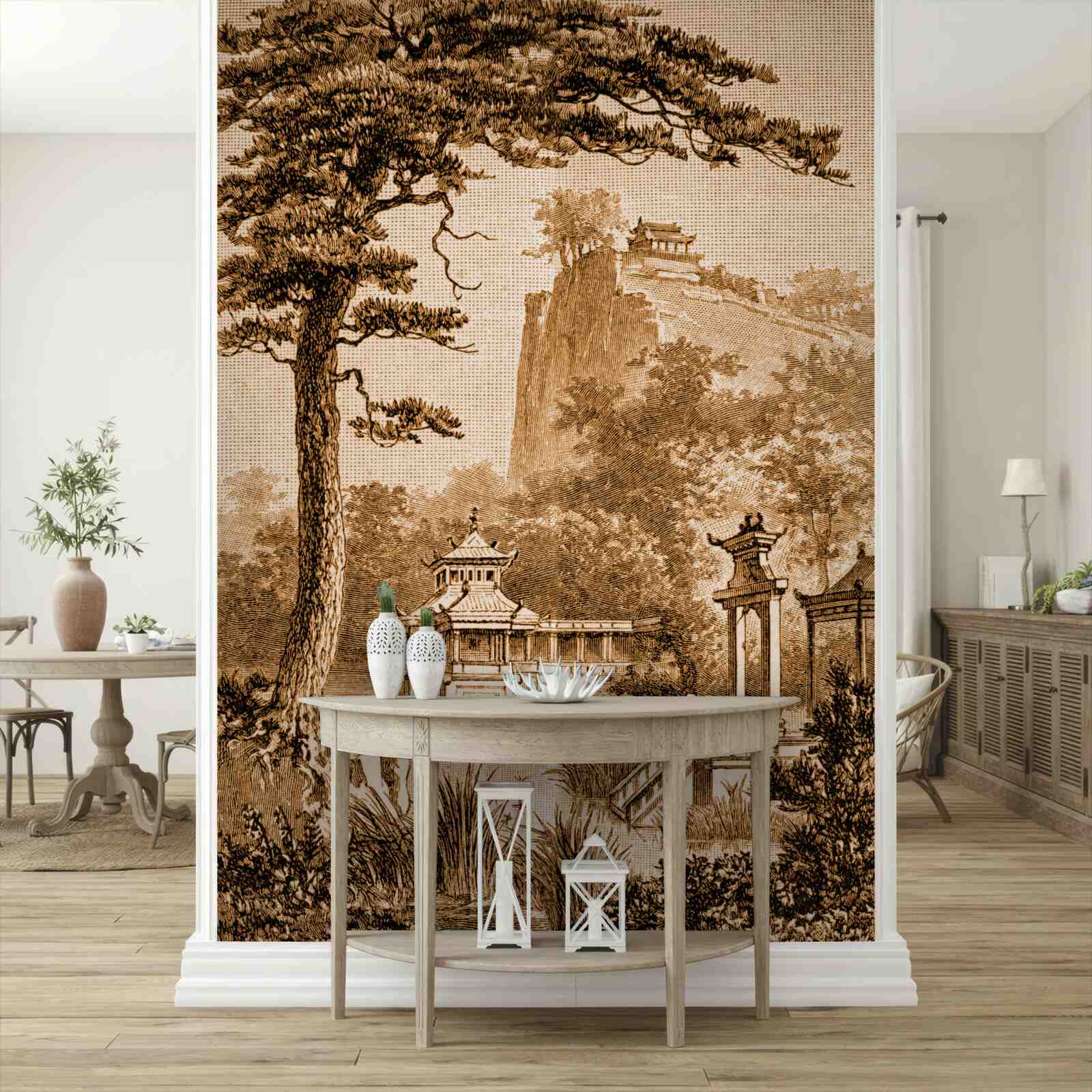 Фотошпалери пишний китайський сад