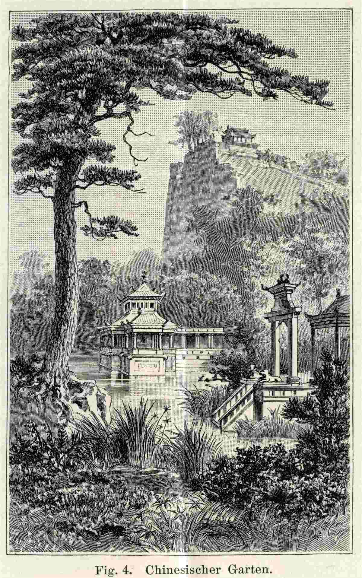 Фотошпалери стародавній китайський парк